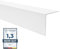 QUEST Profilé de Protection des Bords en PVC Rigide 100cm – Cornière d’Angle pour Mur ou Meuble – Finition de Coin Résistante – Blanc, 40x40mm