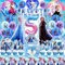 Frozen Geburtstagsdeko 5 Jahre Mädchen, An na und El sa party deko Kindergeburtstag, Ballon Froze Geburtstagsdeko 5 Jahre Mit Froze Luftballons, El sa Muffin Deko, Latex Luftballon, Folienballon