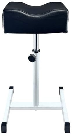 LOVEVLOGY Pedicure Foot Rest,Height Adjustable Pedicure Chair,Non-slip Pedicure Stool for Massage Office or Home,Black
