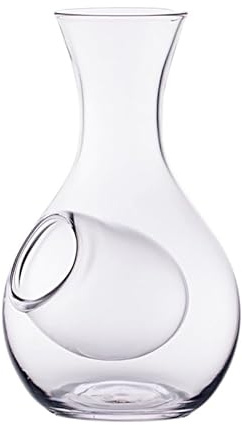 Urban Tokyo Japanese Cold Sake Wine Glass Decanter 12 fl oz Sake Bottle with Ice Cavity Pocket For Home or Restaurant Use (Clear Pocket Cavity)