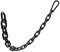 Mixizigoz Fitness-Kette, Gewichtheberkette, 304 Edelstahl, Übungskabel, Maschinenverlängerung, Latzugstange, Verlängerung für Zuhause, Fitnessstudio, Schwarz, 5 mm, 1 Stück