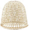 FERCAISH Rattan-Lampenschirme 1 Stück Bauernhaus Weiden-Kronleuchter Deckenlampenschirm Rattan-Riemen- Rustikale Lampenabdeckung Für Wohnzimmer 20 X 18,5 Cm