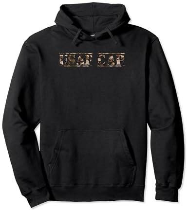 Usaf Cap USAFCAP Civil Air Patrol Desert Camo Distressed Pullover Hoodie