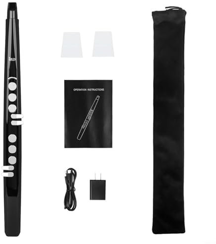 FUANA IRIN Saxophone électrique Affichage LED 13 tons Double fonction vocale pour sortie MIDI Émetteur sans fil Batterie rechargeable