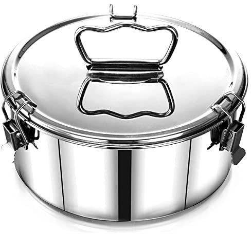 OKYMOTOR Flan Mold with Lid,Flanera Flan Mold 7.5×7.5×3in,Capacity 1.5 QT Baking Flan Maker,Flan Pan Stainless Steel with Lid and Handle for Fast Pot Making Cheesecake Cupcake Pudding