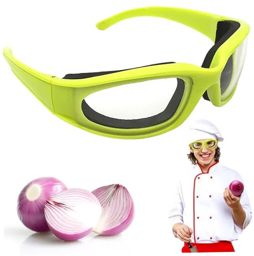 Peosaard Occhiali a cipolle, Occhiali di Cipolla per Cucinare, Anti-Spugna Spugna incorporata, protettivi in ​​plastica Leggera per Cucina, per Tagliare