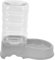 iplusmile Fontaine À Eau pour Animaux De Compagnie Mangeoire pour Chats Double Bec Verseur Batterie Bouteille pour Chats Eau Automatique pour Animaux De Compagnie Distributeur