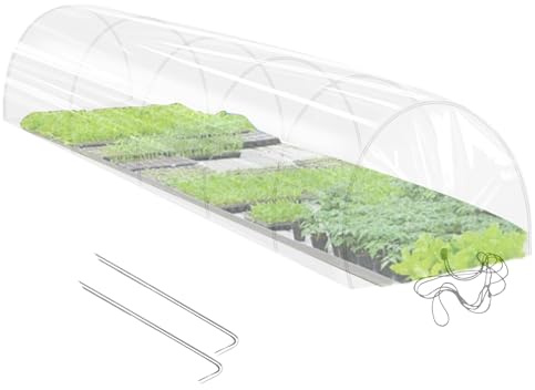 Serra Tunnel | 2 in 1 Tunnel di Rete per Esterno | Protezione Solare Copricerchi Cerchio Campane Giardinaggio Autunno Inverno