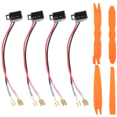 4 Stück Auto Audio Lautsprecheradapter auf DIN kompatibel für Renault Opel | Autoradio Adapter Auto Lautsprecher für Renault Opel Astra Skoda Volvo VW Peugeot Citroen FIAT Ford Mercedes Adapter Set