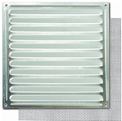 Brinox B73020A - Rejilla con mosquitera (17 x 17 cm) color aluminio