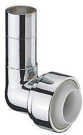 SWEETY HOUSE SWEET HOUSE 15mm x 10mm Pushfit Radiator Valve Chrome Reducing Street 90 degree Angled Elbow