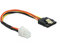 Delock Kabel P4 4 Pin Stecker > SATA 15 Pin Buchse 20 cm
