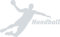GRAZDesign Wandtattoo Handball Kinderzimmer | Wandaufkleber Teenager Sportler Spieler | Wandsticker Turnhalle Sport Jugendzimmer - 91x57cm / 072 hellgrau