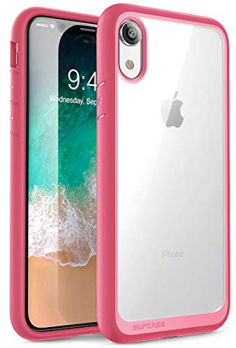 SUPCASE iPhone XR Case, [Unicorn Beetle Style Series] Premium Hybrid Protective Clear Case for Apple iPhone XR 6.1 inch 2018 Release (Pink)