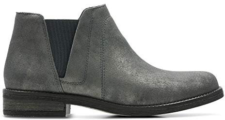 Clarks Demi Beat, Stivali da Motociclista Donna, Grigio (Dark Grey Interest-), 37 EU