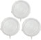 Lot de 3 grands couvercles extensibles en silicone de 24,9 cm, passent au micro-ondes, au lave-vaisselle, au réfrigérateur, réutilisables et durables pour garder les aliments frais et respectueux de