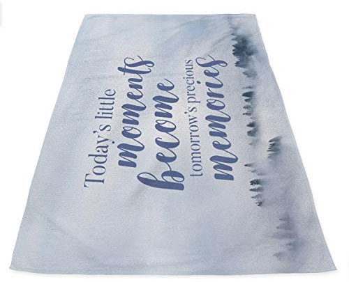 PICANOVA – Strandtuch XXL – Handtuch mit Druck – Blickfang-Strandtuch Aus Hautfreundlichem Frottee – 200x150cm – Kollektion Quote Designs – Today's Little Moments