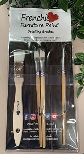 Frenchic Furniture Paint Detailing Brushes - Set of 4