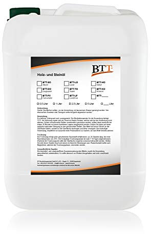 BTT-SO Natur Steinöl (10 Liter) zum Witterungsschutz, Versiegelung und Imprägnierung von Natursteinen, Pflastersteinen, Schiefersteinen und Ziegelsteinen