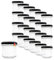 BAUER Flaschenbauer- 24x Sturzgläser 125ml inkl. schwarze Twist Off Verschlüsse zum Einmachen von Suppen, Babynahrung oder zur Aufbewahrung von Tee und Kräuter