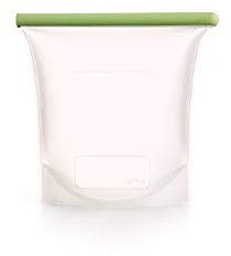 Lekue 3400815B04U004, 1500ml/6.35cups Reusable Silicone Bags for Airtight Food Storage and Sous Vide Cooking Plastic, Frost