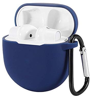 SCL Earphone Case for OnePlus Buds Case [Dark Blue] OnePlus Buds Cover Skins Silicone Case Shock Proof Protective Resistant Cover for OnePlus Buds