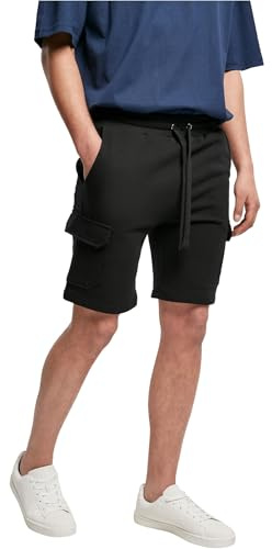 Urban Classics Herren Organic Cargo Sweatshorts Trainingshose, Black, S