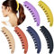Große Bananen-Haarspangen für dickes Haar, rutschfester Pferdeschwanz-Halter, Clip für Damen und Mädchen, 6 Farben, 6 Stück