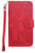 Norn for iPhone 6 Plus/6s Plus Phone Case,Tree of Life Embossed Folio Flip PU leather wallet case,with stand function,Magnetic Closure,shokproof Protective Cover Case with Card Slots,Red