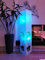 Trango 1210RGB Stehlampe *GREECE* Papierlampe *HANDMADE* in Eckig weiß mit floralem Motiv - inkl. 2x E14 LED Leuchtmittel mit Farbwechsel Farbsteuerung per Fernbedienung & warmweiß - Höhe: ca. 125cm