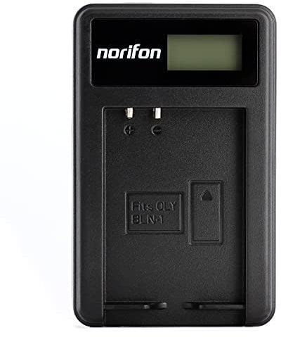 BLN-1 LCD USB Charger for Olympus E-M5, E-P5, OM-D E-M1, OM-D E-M5, Pen E-P5 Camera and More