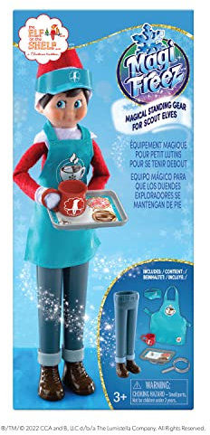 The Elf on the Shelf® MagiFreez™ Barista Set | Schürze, Plastikhut & MagiFreez™ Hose | Scout Elf Accessoires