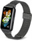 Rosok Cinturino Metallo Compatibile con HUAWEI Band 7, Cinturino Acciaio Inossidabile Compatibile con HUAWEI Band 7 - Nero