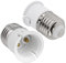 E27 to B22 Socket Converter, Screw to Bayonet Bulb Socket Adapter, ES to BC Lamp Base Adapter, Max Wattage 60W, Voltage 0-250V, for LED, Incandescent, CFL Bulbs, 2 Pack