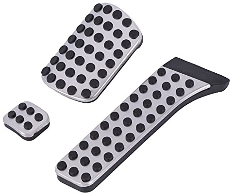 Barabesty Car Accessories For C E S Sl-Class W203 W204 W211 W212W210,Accelerator Brake Footrest Pad(3Pcs)