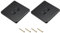 PATIKIL Ethernet Socket Dual Port RJ45 CAT6 Wall Plate Black for Ethernet Cable Networking Socket Box Pack of 2