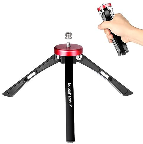 Koolehaoda Mini Stativ Tischstativ Desktop Ständer kompaktes CNC-Aluminium Stativ für Gimbal Griff-Stabilisator und Kameras, maximale Nutzlast von 20 kg