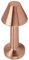 Lampe de Table LED Rechargeable 3 Couleurs Look Moderne Lampe de Table LED sans Fil Antidérapante pour Chevet (Or rose)