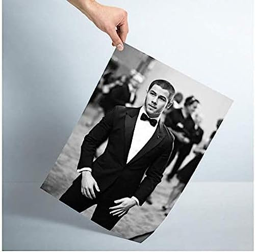 BOBSLA Poster Nick Jonas Filmschauspieler-Poster, Porträtbilder, Poster Und Drucke, Wandkunst, Leinwandgemälde, Heimdekoration 50X70Cm Kein Rahmen