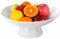 AKICTE Ceramic Fruit Bowl, 10 Inch White, Modern Style, Fruit Bowl for Kitchen & Home Decor (Ceramic White, 1000 ml)