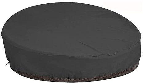 XUHCLY Sonneninsel Schutzhülle für Außenbereich, 420d Oxford Gewebe Sonneninsel Abdeckung Rund Wasserdichtes Für Gartenmöbel Set,Abdeckhauben für Liegen(Size:228x83cm,Color:A)