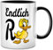Seness Endlich Rente 2024 Ente Tasse mit Spruch, lustiges Ruhestand Geschenk für Mann Frau, Rentner Rentnerin Geschenkideen, Abschiedsgeschenk Kollegen Renteneintritt Einsteiger, Kaffeetasse