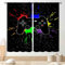 Gaming-Vorhänge für Kinder, Jungen, Teenager, Schlafzimmer, bunte Game-Controller, Gamer, Fenstervorhänge für Wohnzimmer, Kinderzimmer, Spielzimmer, Dekoration, Graffiti, Gamepad, Videospielzimmer,