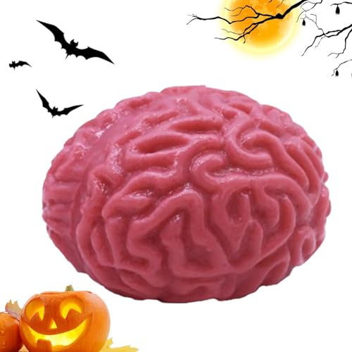 Gehirn Quetschbälle, Tragbarer Stressball, Blutiges Gruseliges Halloween Quetschspielzeug, Halloween Quetschspielzeug Mit Langsamem Rückprall, Stressabbau Anti Angst Spaß Ballspielzeug
