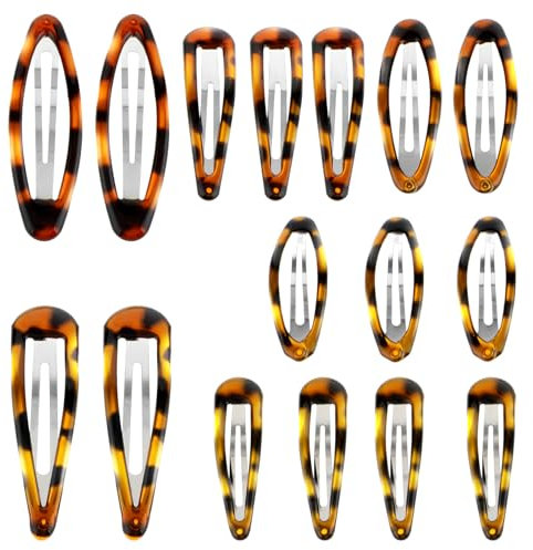 COMNICO Lot de 16 pinces à cheveux classiques Antidérapantes Différentes tailles et styles Accessoires vintage pour femmes et filles