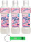 3 X DEO DUE Ammorbidente Concentrato Fiori Rosa Ammorbidente Concentrato Ammorbidente Fiori Rosa Fiori Ideale per tutti i Capi 50 Lavaggio 1L + Beni Culinari Portachiavi Gratis