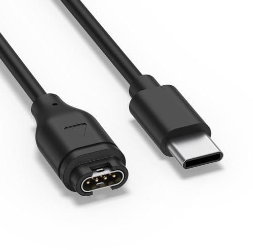 Oumida Chargeur Pour Garmin Fenix 6 6S 6X Pro, Sûr et Pratique, USB-C Charge pour Garmin Forerunner 255 245 45, Fenix 5 5S 5X Plus, 7 7S 7X