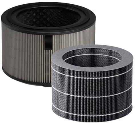 FY3400 FY3401 Ersatzfilter Kompatibel mit Philips 3400 Serie AC3421/13 AC3420/10 2-in-1 Luftreiniger und Luftbefeuchter H13 Ersatz HEPA Filter Befeuchtungselement FY3400/30 FY3401/00