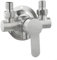Robinet de douche en acier inoxydable,Mélangeur d'eau chaude et froide,Robinet de douche mural en métal