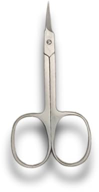 VIDA GOODS Pointed Curved Cuticle Scissors – Extra Fine Stainless Steel Manicure Scissors for Nails, Eyebrows, Nose Hair, Beard & Mustache - Precision Grooming Tool for Men & Women